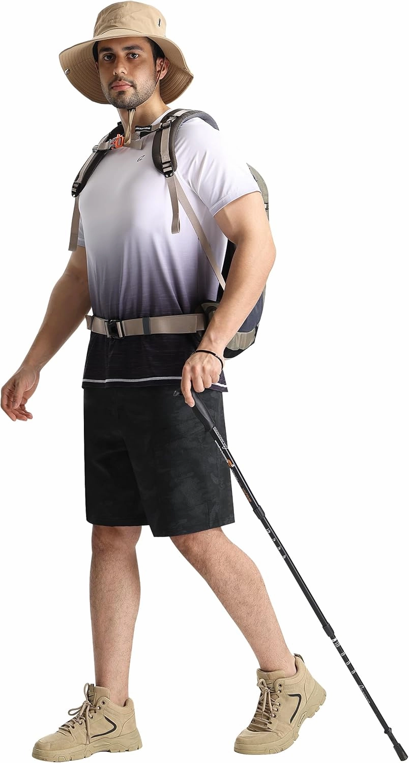 EZRUN Men's Hiking Cargo Shorts Quick Dry Golf Outdoor Work Tactical Shorts with Multi Pocket for Fishing Travel