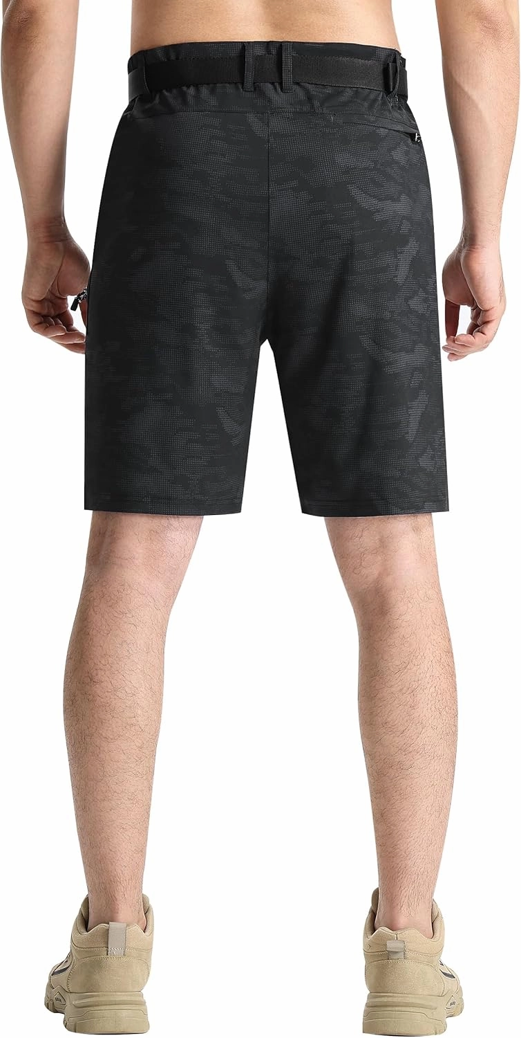 EZRUN Men's Hiking Cargo Shorts Quick Dry Golf Outdoor Work Tactical Shorts with Multi Pocket for Fishing Travel
