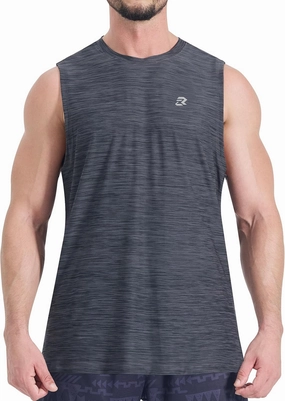 EZRUN Men's Tank Tops Quick Dry Workout Muscle Sleeveless Shirts Summer Gym Athletic Shirt for Swim Beach Running