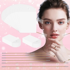 Face Tape,120 PCS Face Lifting Tapes with 8 Strings – Invisible Face Lift Tape for Neck,Eyes,Jowls,Double Chin,Sagging Skin Tightening,Anti-Wrinkle Facial Tapes,V-Line Slimming,Instant Facelift Makeup