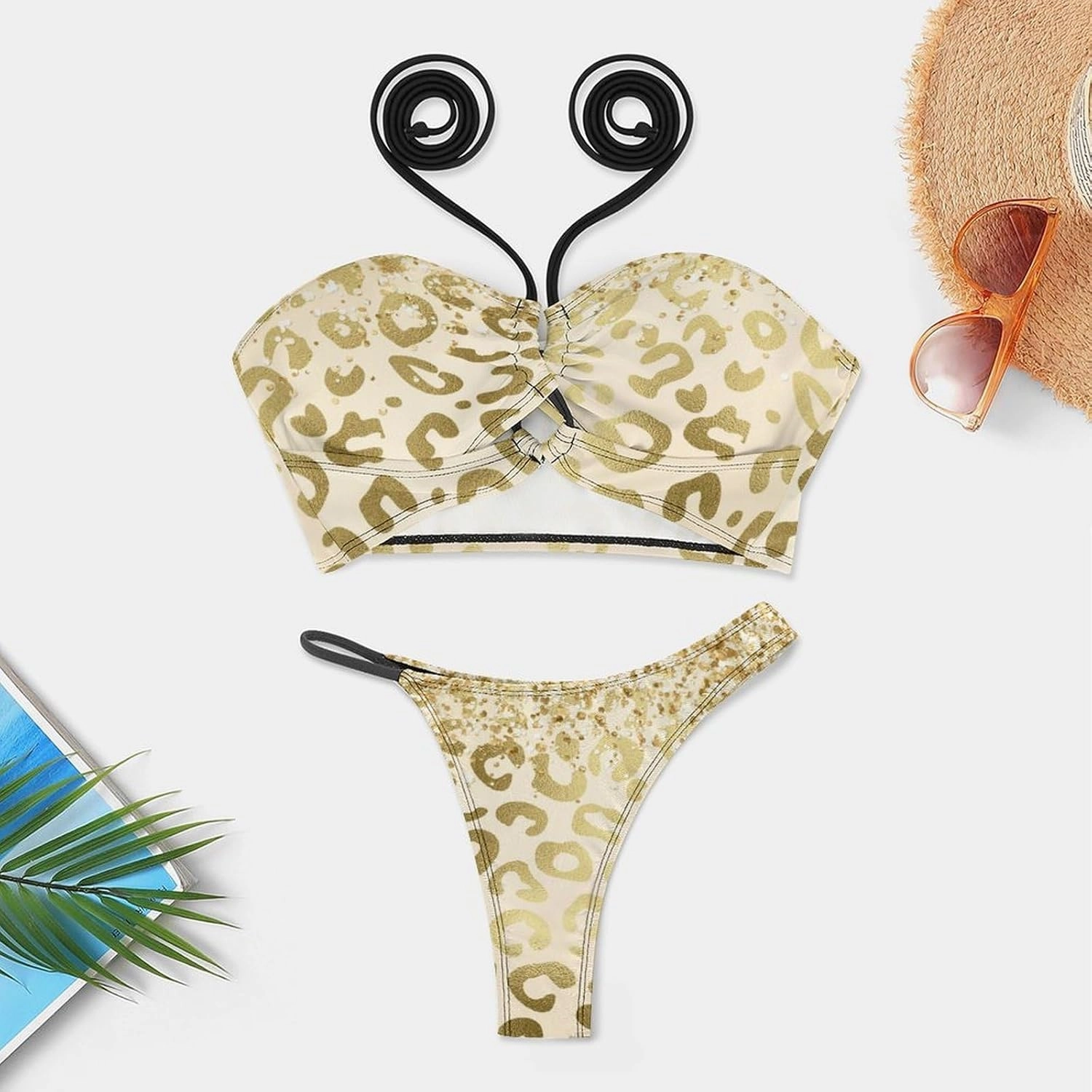 Fashion Sexy Adjustable Halter Bikini Set Two Piece Bathing Suits