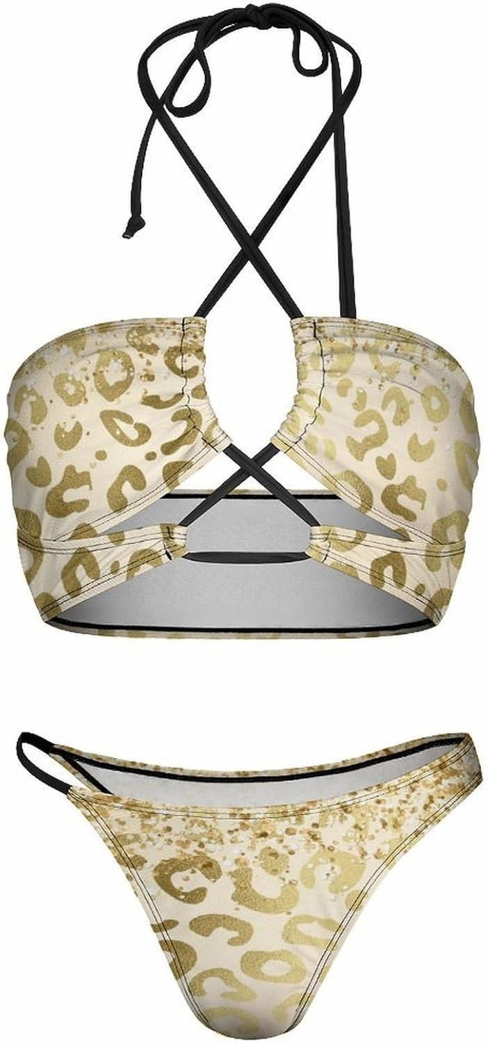 Fashion Sexy Adjustable Halter Bikini Set Two Piece Bathing Suits