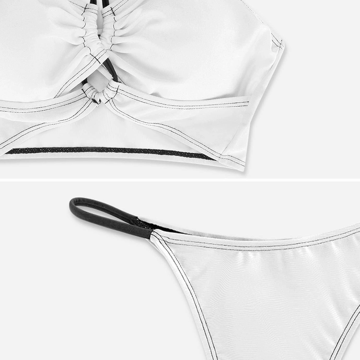 Fashion Sexy Adjustable Halter Bikini Set Two Piece Bathing Suits