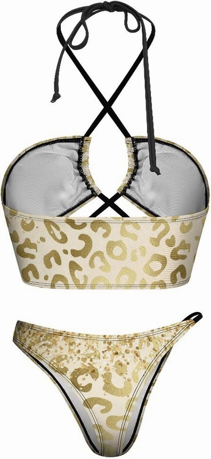 Fashion Sexy Adjustable Halter Bikini Set Two Piece Bathing Suits