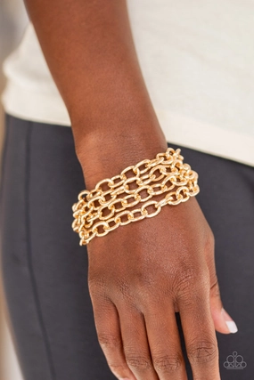 Fast Ball - Gold Bracelet