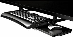 Fellowes Office Suites Underdesk Keyboard Drawer, Black/Silver (9140305)