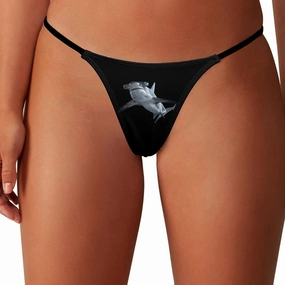 Fierce Hammerhead Shark Women's G-String Sexy Thong T-Back Printed Underwear Panty