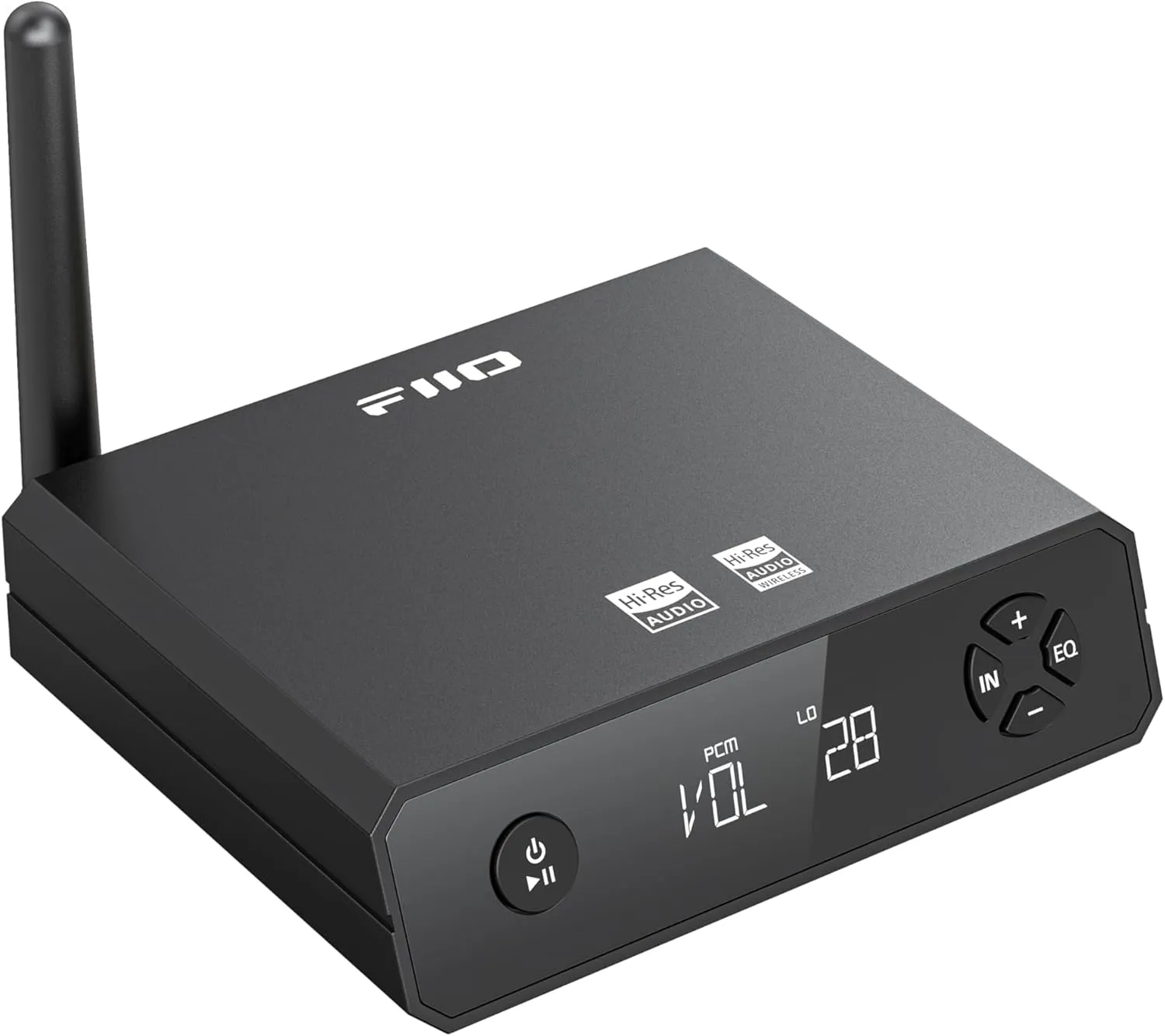 FiiO BR13 HiFi Bluetooth 5.1 Music Receiver Long Range Bluetooth Adapter with USB DAC, LDAC/aptX Low Latency, OLED Display & RCA Optical Coaxial Output for Home Stereo,PC/TV