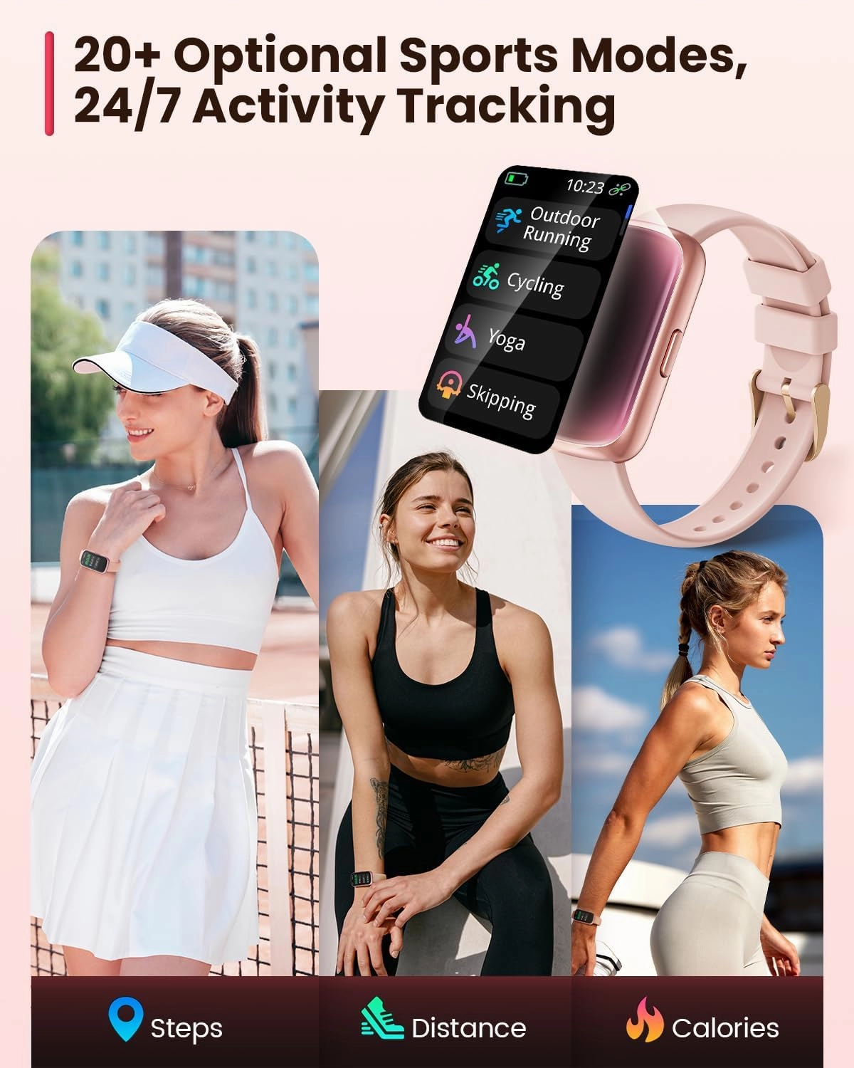 Fitness Tracker- Smart Watches for Women Men with 24/7 Heart Rate Monitor Blood Oxygen Sleep Tracker, Waterproof Fitness Watch, Activity Smartwatch for Android iPhone, Calorie Distance Pedometer, Gift