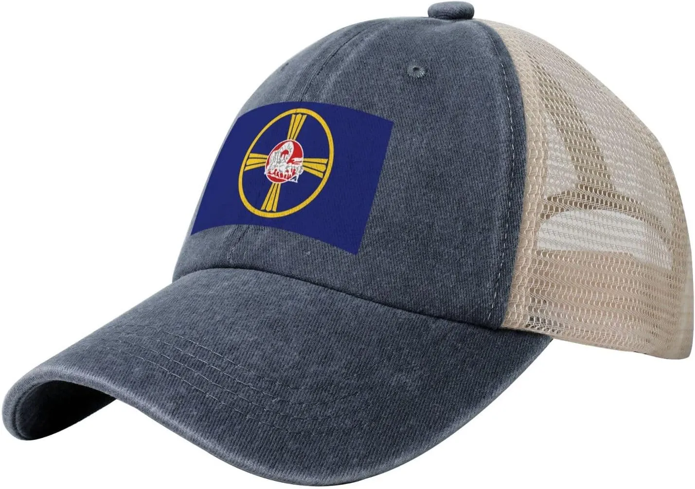 Flag of Omaha, Nebraska Baseball Cap for Men Women Adjustable Mesh Trucker Hat Golf Ball Caps