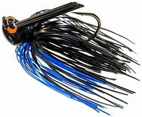 Flipping Jig 1/2 Oz Black Blue Cross Eye Bass Bait Highly Efficient Lures for Various Kinds of Fish Jagg0le2335