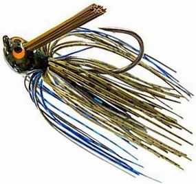 Flipping Jig 1/2 Oz Bruised Green Pumpkin Cross Eye Highly Efficient Lures for Various Kinds of Fish Jagg0le2342