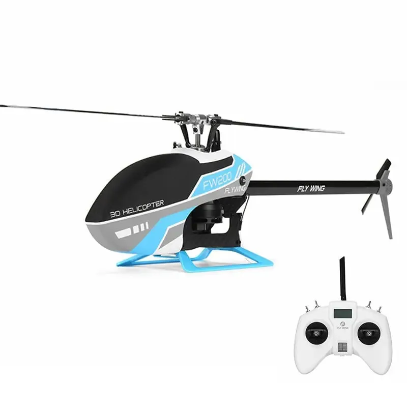 FLYWING FW200 RC Helicopter 6CH 3D Acrobatics GPS Altitude Hold One-key Return APP Adjust RTF With H1 V2 Flight Control System