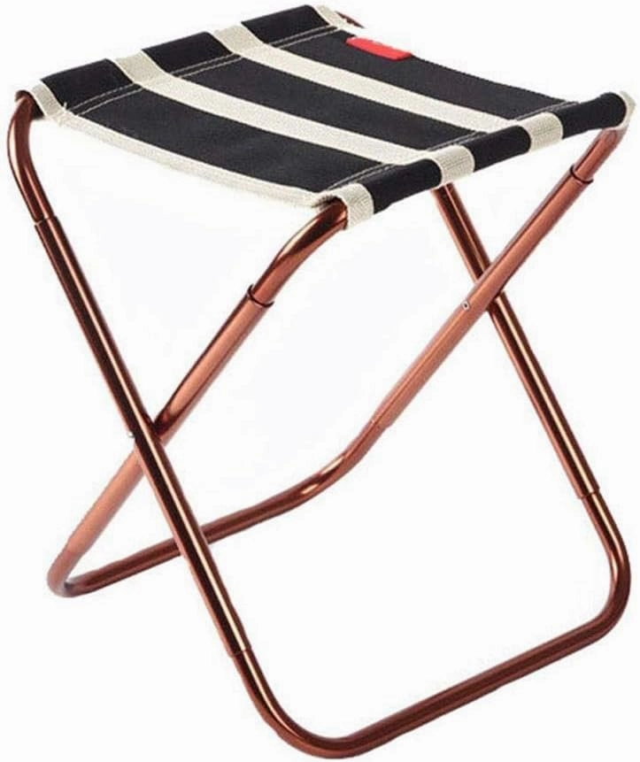 Folding Stool Aluminum Alloy Mazar Portable Barbecue Fishing Chair Camping Accessories Travel Mazar for Outdoor Hiking