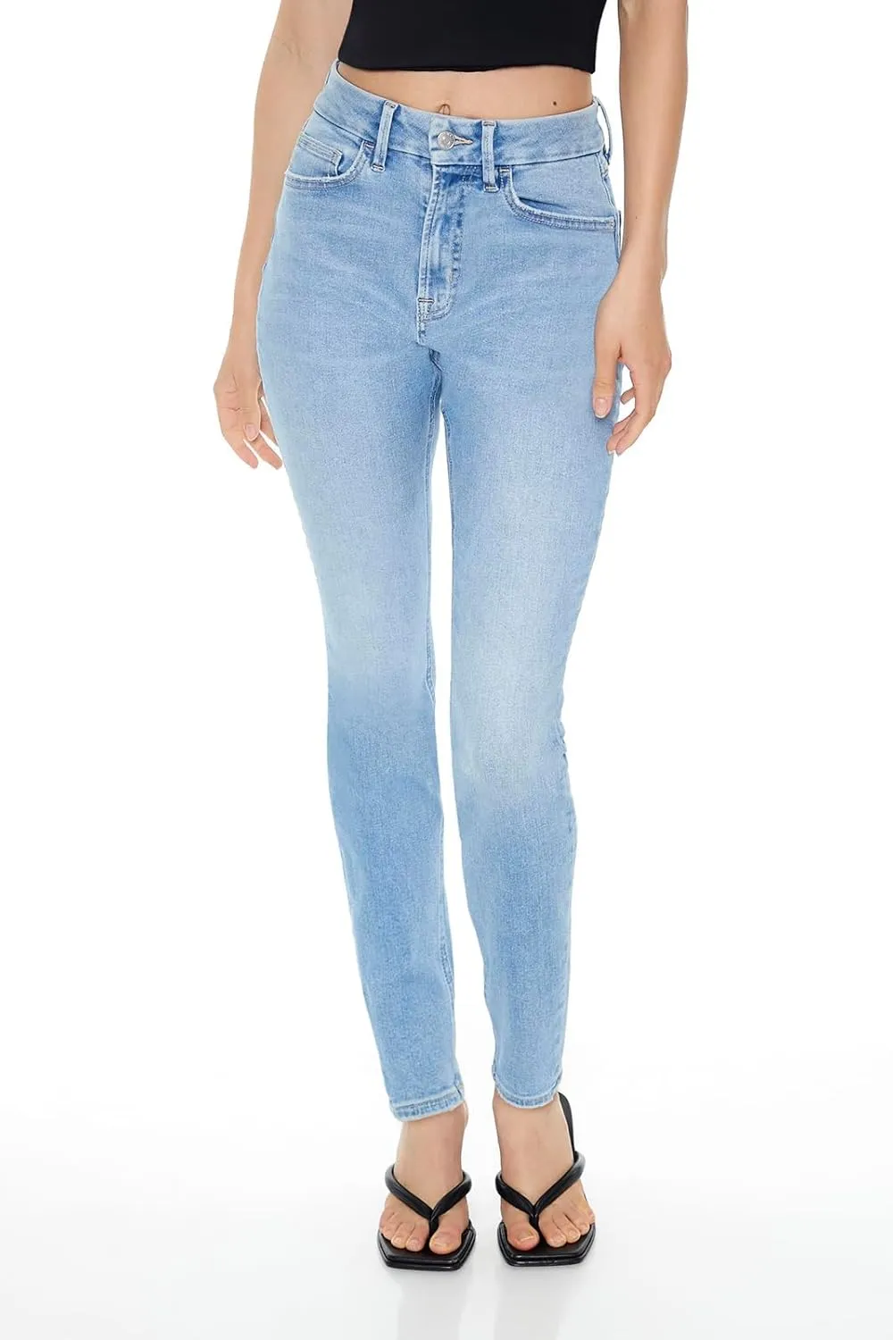 Forever 21 Women's Curvy High-Rise Skinny Jeans