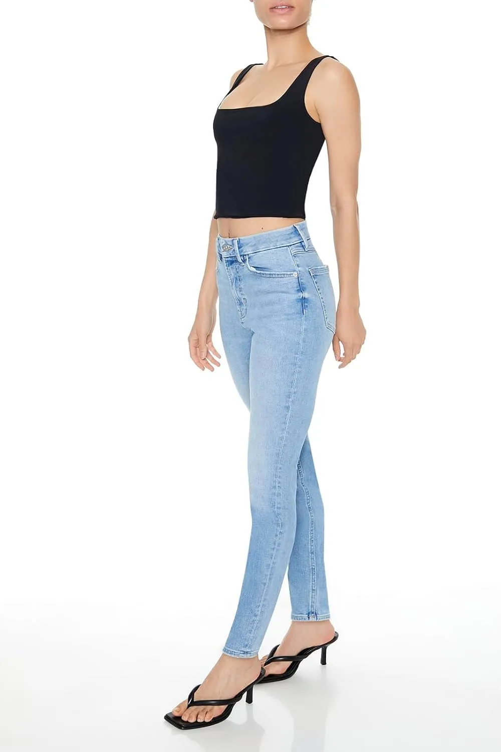 Forever 21 Women's Curvy High-Rise Skinny Jeans