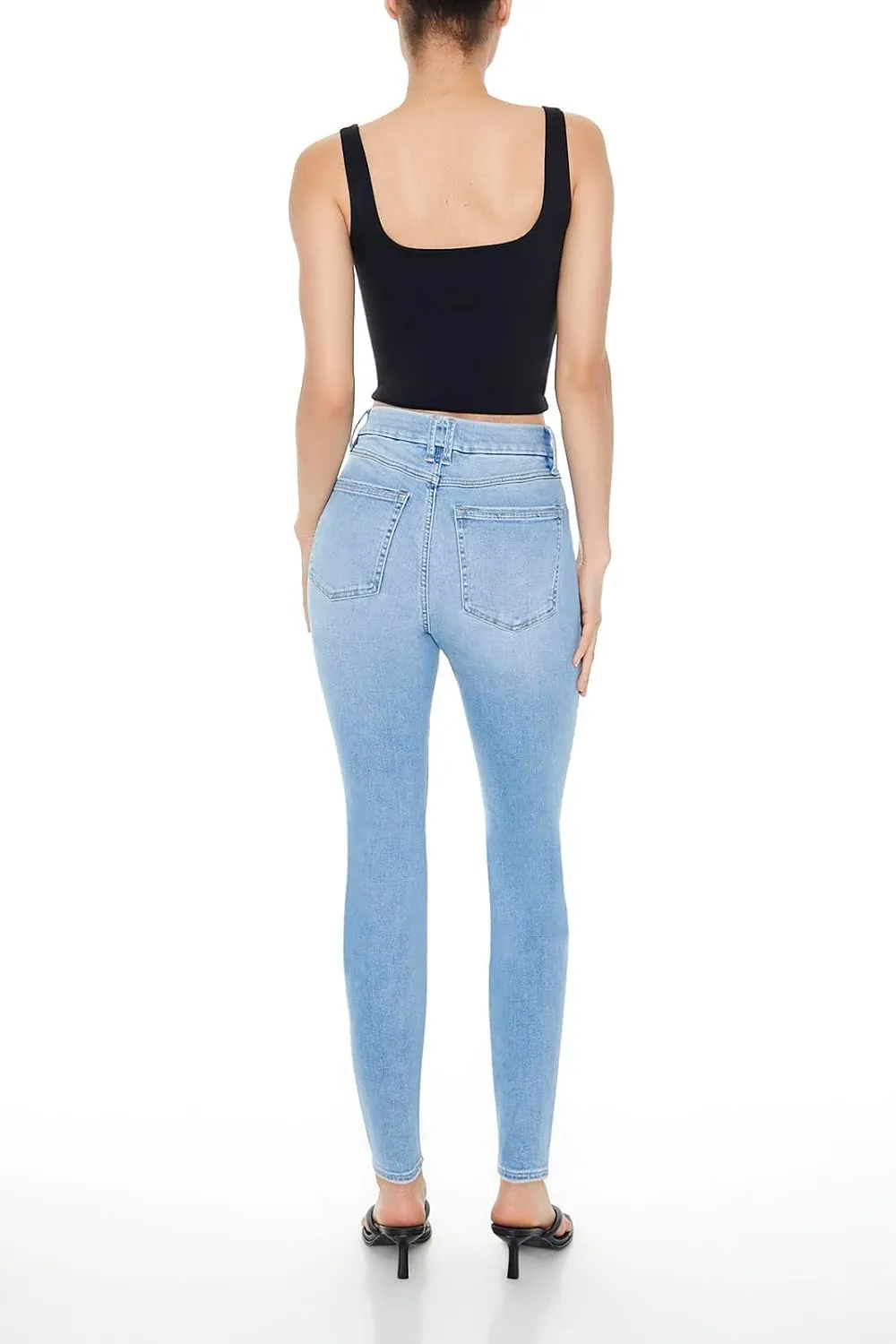Forever 21 Women's Curvy High-Rise Skinny Jeans