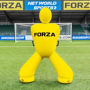 FORZA Giant Inflatable Soccer Dummy | Free Kick Defender Wall – 77in Air Mannequin for Goalkeeper Practice – Heavy-Duty PVC Design for All-Weather Use