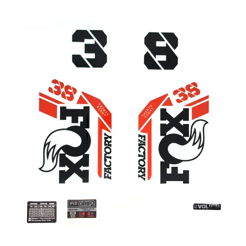 Fox Decal Kit Factory Series - 38mm 2021