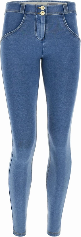 FREDDY WR.UP Denim Butt Lifting Jeans for Women - Mid Rise Full Length Shaping Stretchy Pants for Women