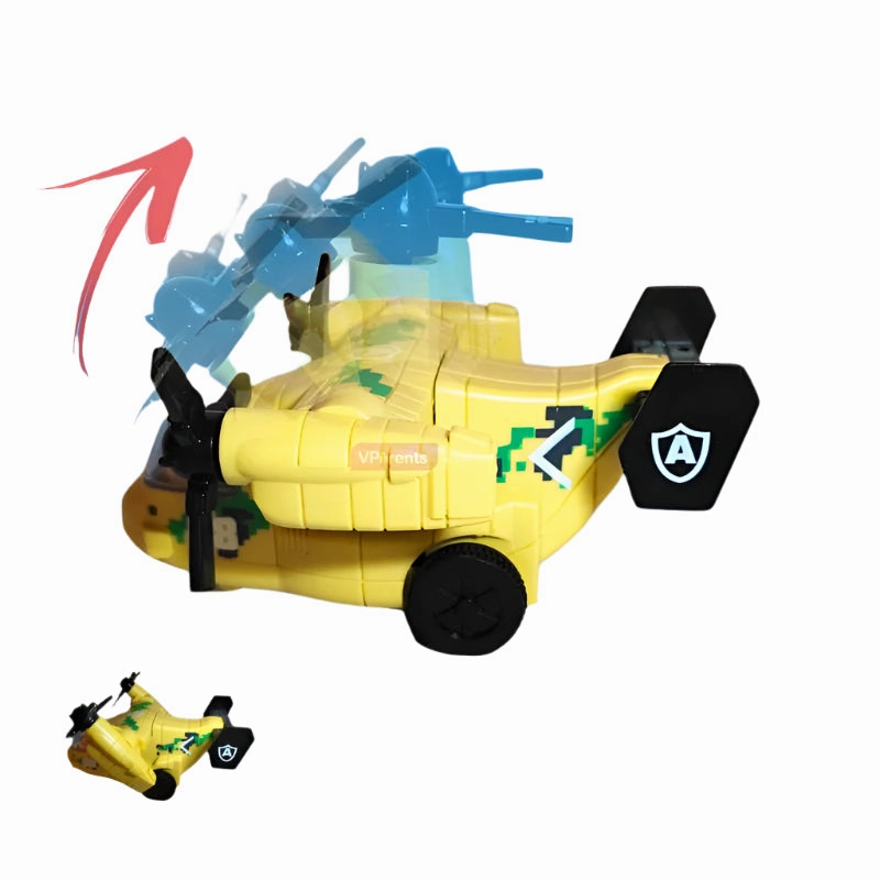 Friction-Powered Mini Helicopter Toy – Push & Go Chopper (2-5 Years)