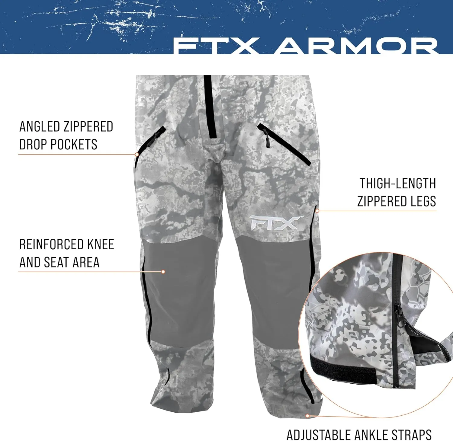 FROGG TOGGS Men's FTX Armor Premium Waterproof Rain, Fishing Bibs