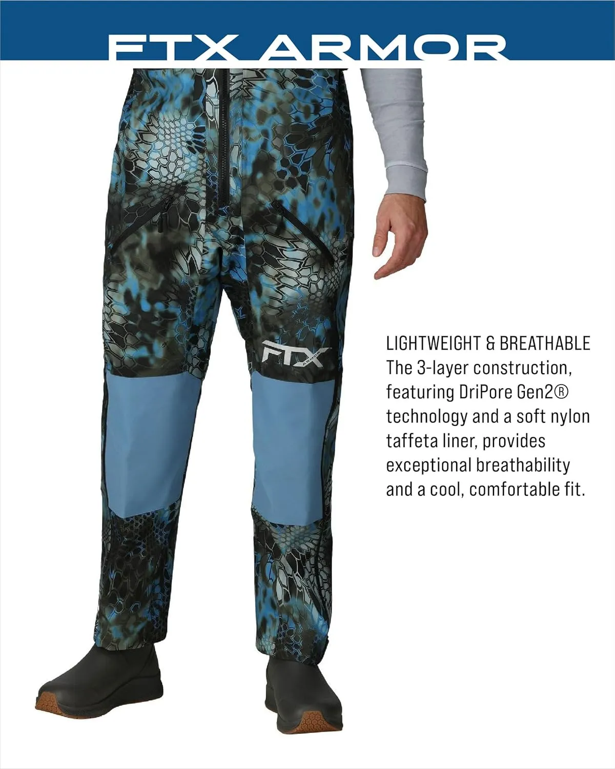 FROGG TOGGS Men's FTX Armor Premium Waterproof Rain, Fishing Bibs