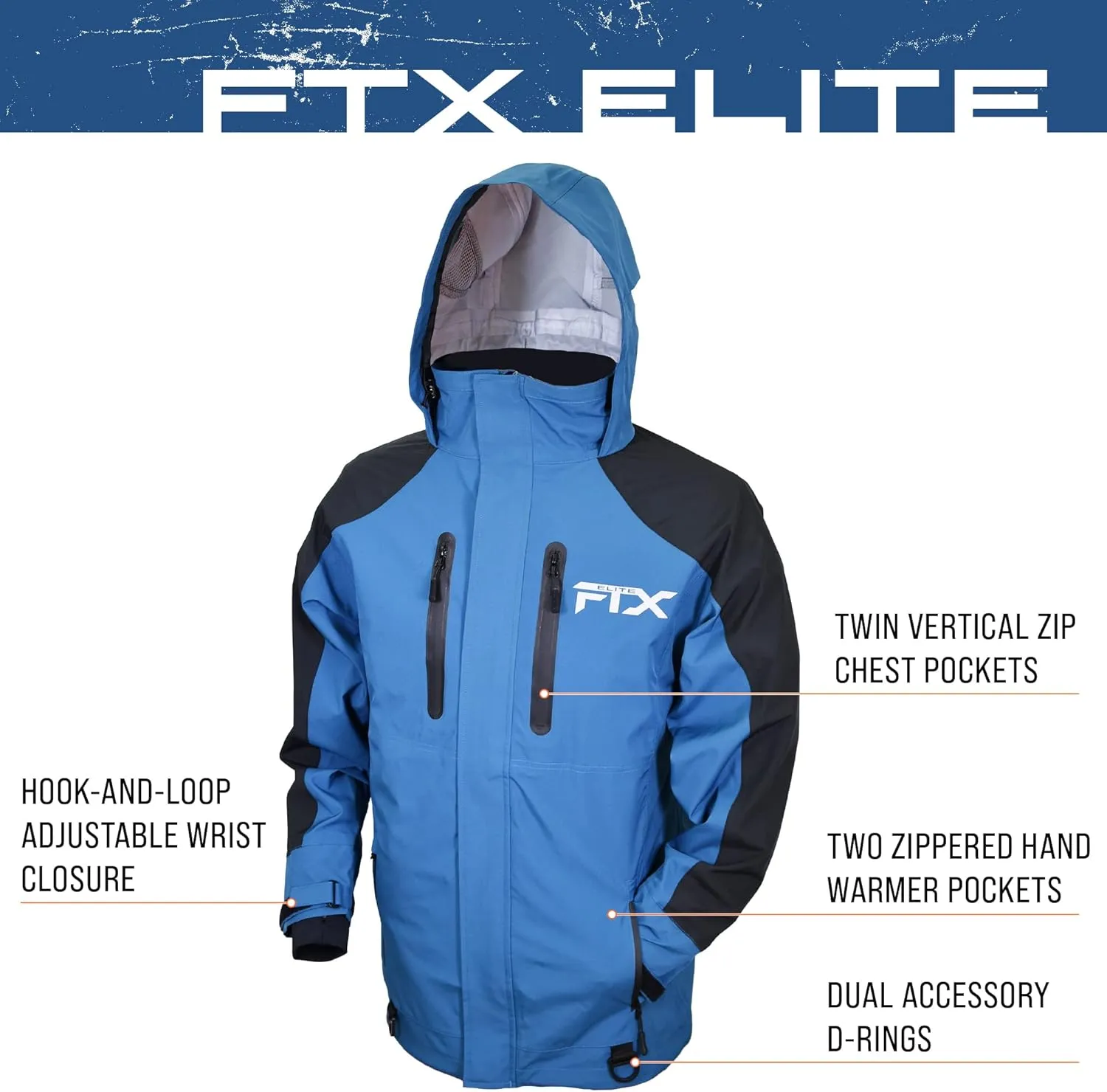 FROGG TOGGS Men's Ftx Elite Ultra Performance Waterproof Angler Fishing Rain Jacket