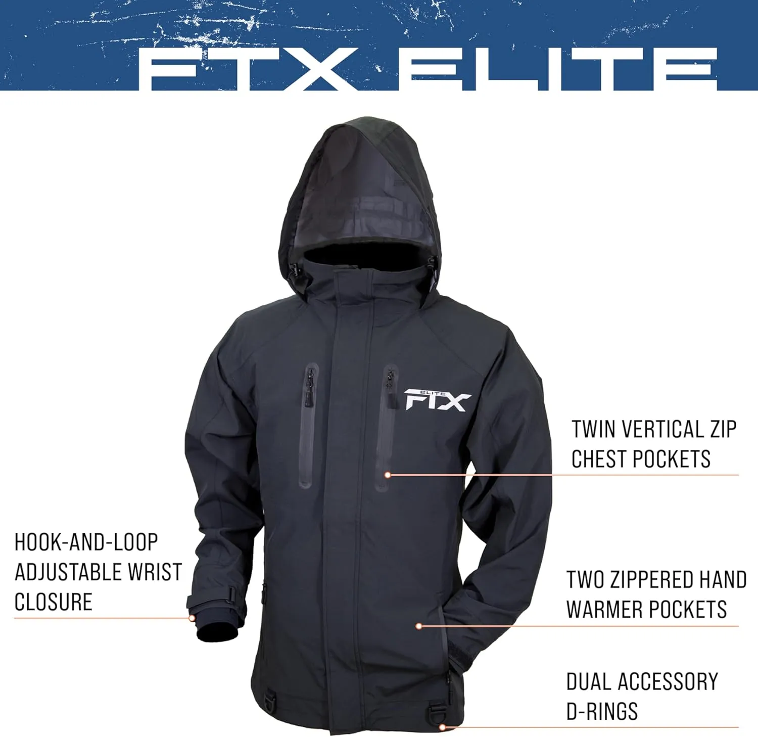 FROGG TOGGS Men's Ftx Elite Ultra Performance Waterproof Angler Fishing Rain Jacket