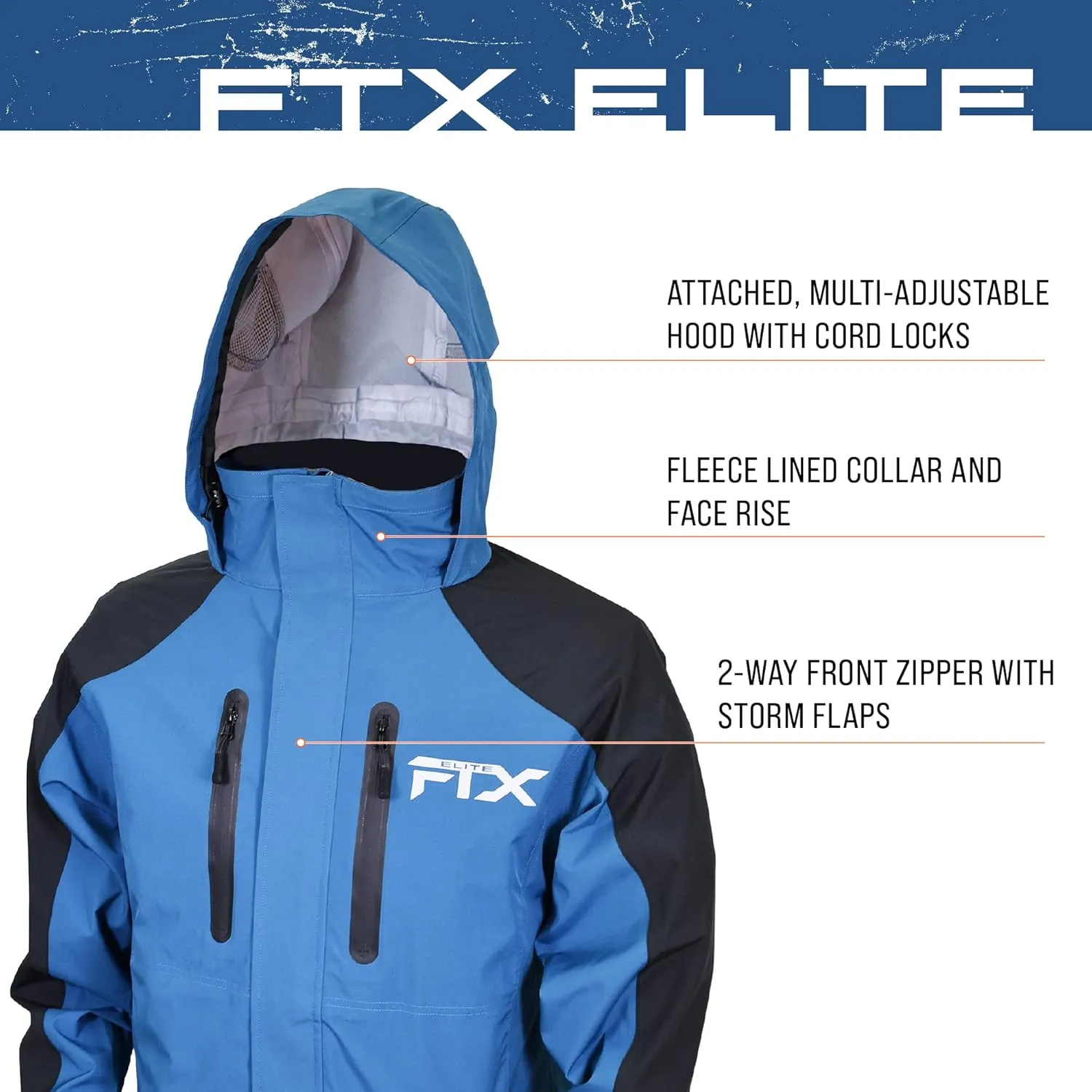 FROGG TOGGS Men's Ftx Elite Ultra Performance Waterproof Angler Fishing Rain Jacket