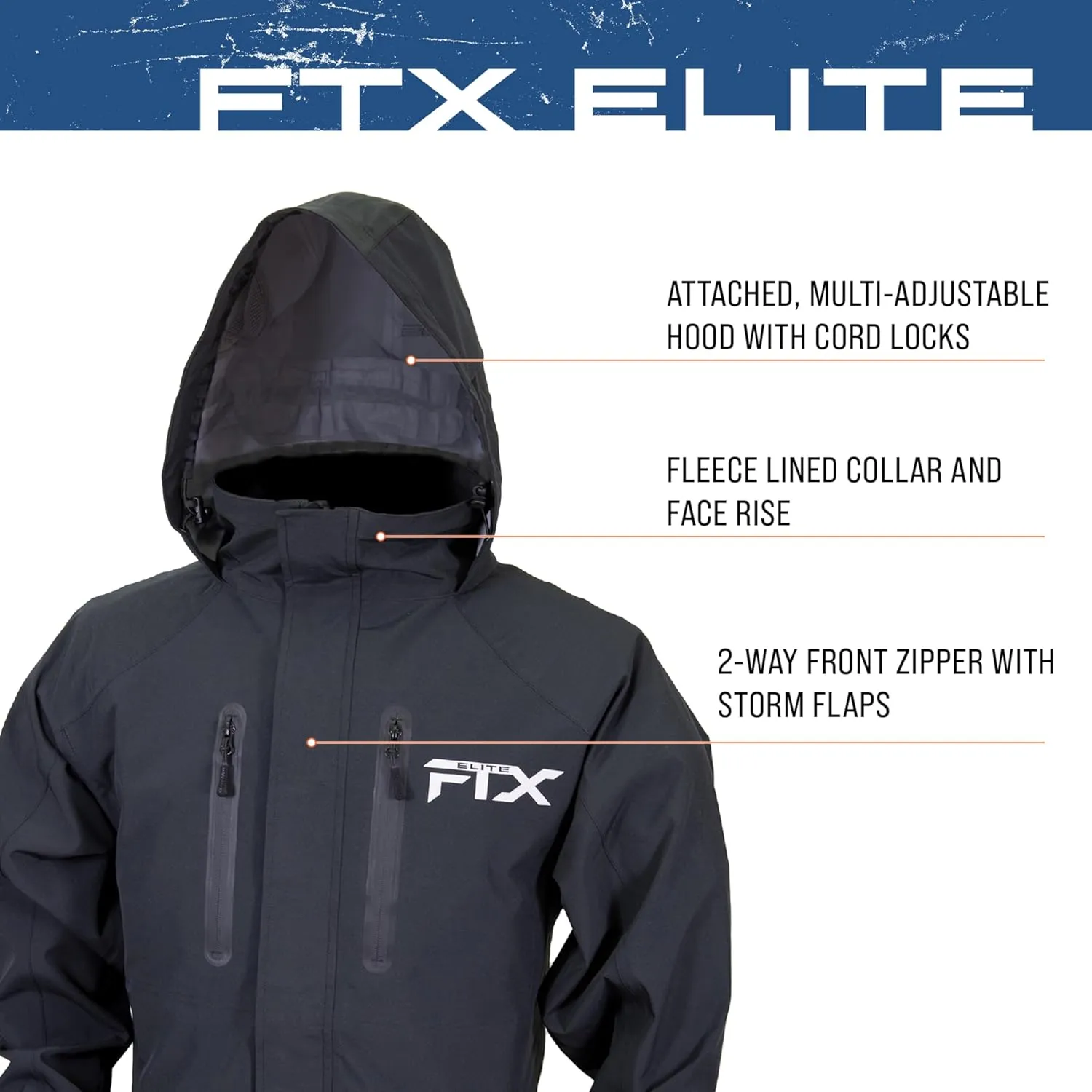 FROGG TOGGS Men's Ftx Elite Ultra Performance Waterproof Angler Fishing Rain Jacket