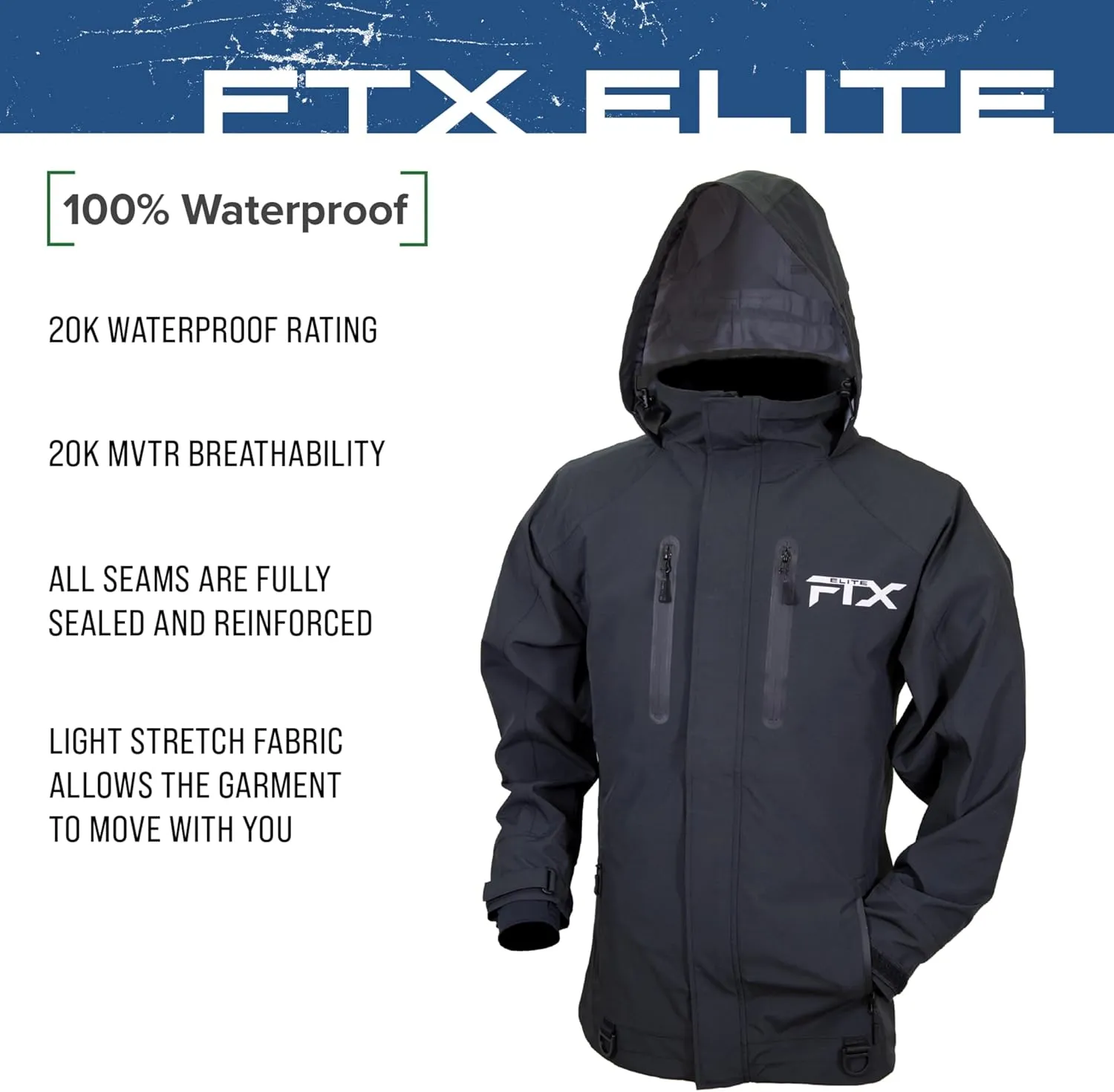 FROGG TOGGS Men's Ftx Elite Ultra Performance Waterproof Angler Fishing Rain Jacket