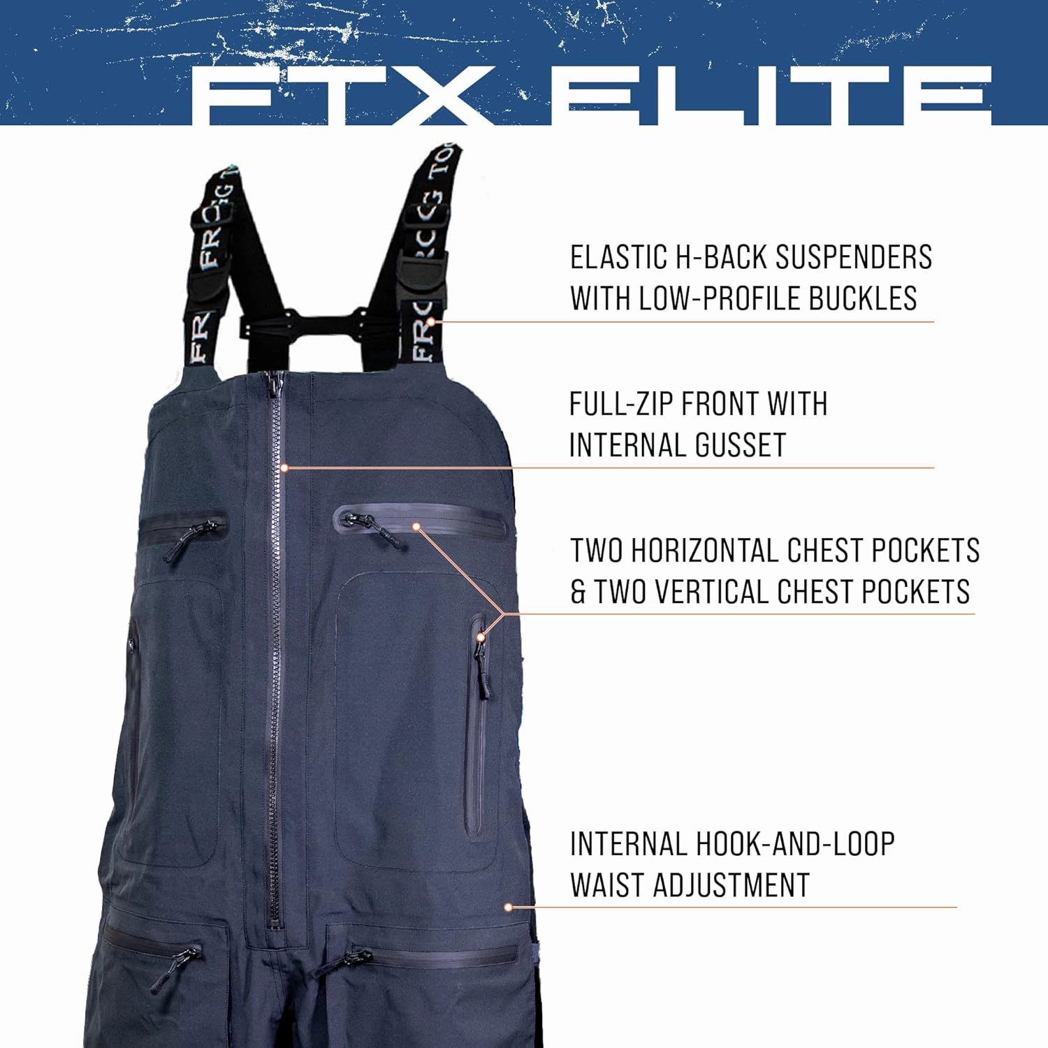 FROGG TOGGS mens Ftx Elite Ultra Performance Waterproof Angler Fishing Bib