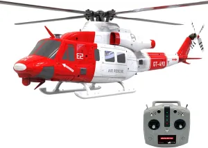 FunXylophy Goosky E2 UH-1Y RC Helicopter, 1/35 Scale 2.4G 6CH Dual Brushless Direct Drive RC Helicopter with GPS Positioning and Hands-Free Hovering, Aircraft for Beginner (RTF Version)