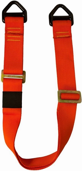Fusion Climb Adjustable Zipline Lanyard with Delta D Rings 23kN Red