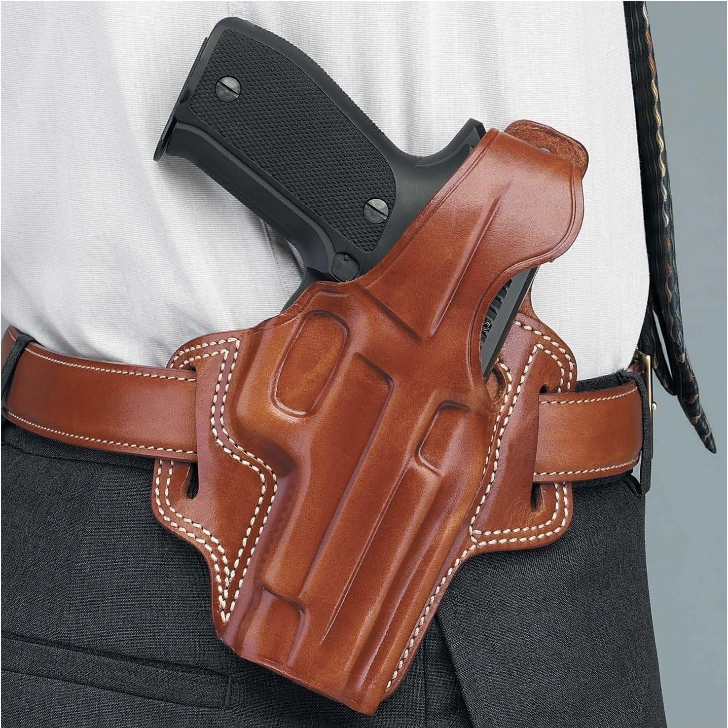 Galco Fletch High Ride Belt Holster for 1911 3 1/2-Inch Colt, para, Springfield