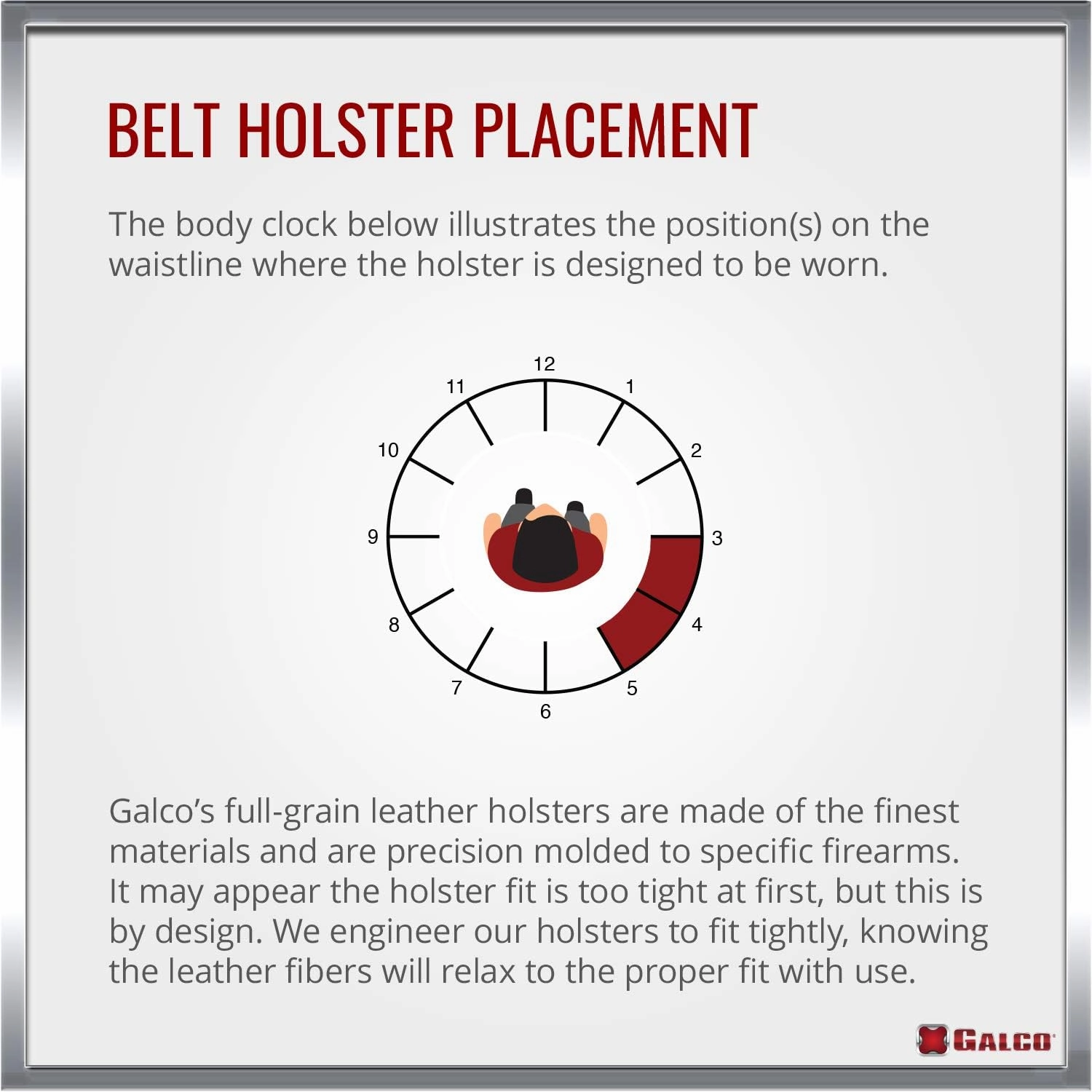 Galco Fletch High Ride Belt Holster for S&W L FR 686 4-Inch