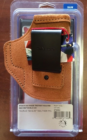 Galco Stow-N-Go Inside the Pants Holster for Smith & Wesson M&P Shield 9mm/.40 Caliber