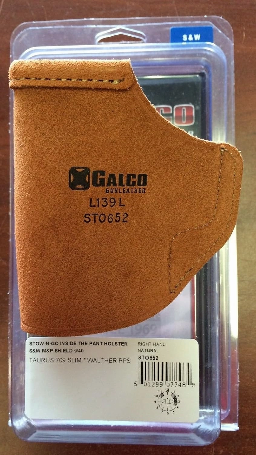 Galco Stow-N-Go Inside the Pants Holster for Smith & Wesson M&P Shield 9mm/.40 Caliber