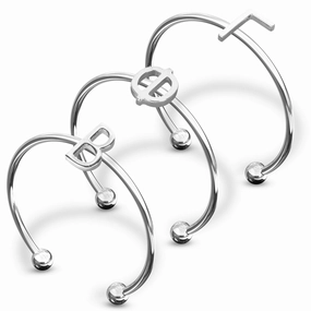 Gamma Phi Beta Silver Stacking Ring Set