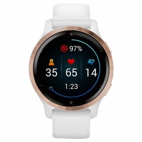 Garmin Venu 2s Rose Gold Case White Strap Grade B Preowned