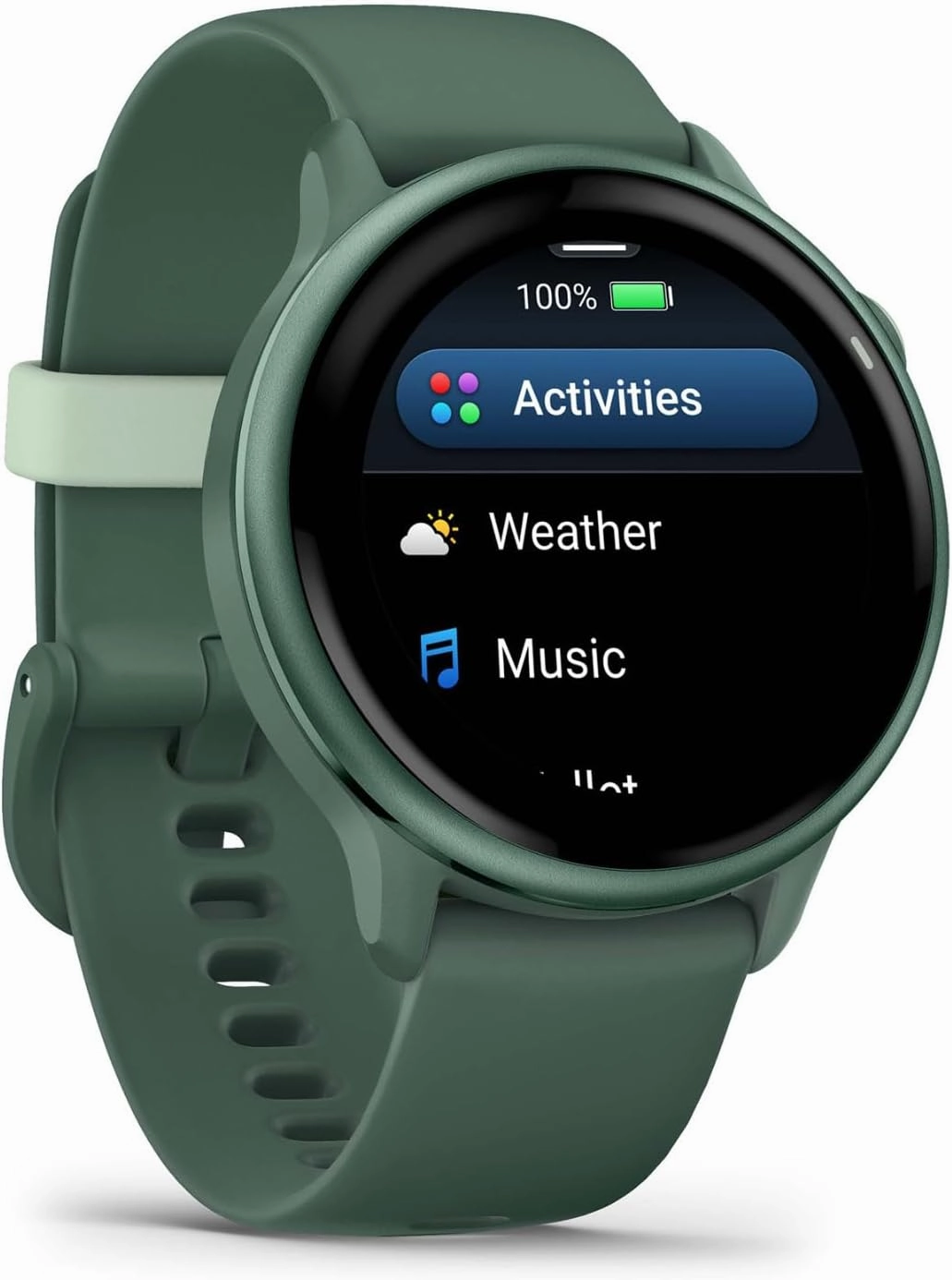 Garmin vívoactive® 6, Health and Fitness GPS Smartwatch, AMOLED Display, Up to 11 Days of Battery, Metallic Jasper Green with Jasper Green Band