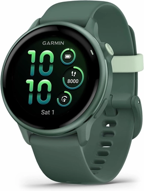 Garmin vívoactive® 6, Health and Fitness GPS Smartwatch, AMOLED Display, Up to 11 Days of Battery, Metallic Jasper Green with Jasper Green Band