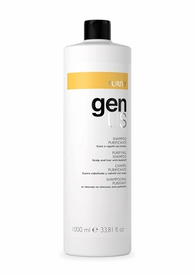 Genus Purity Purifying Shampoo - Anti-Dandruff Hair Shampoo, Sage, Thyme, Soothing for Scalp Health - 1000ml