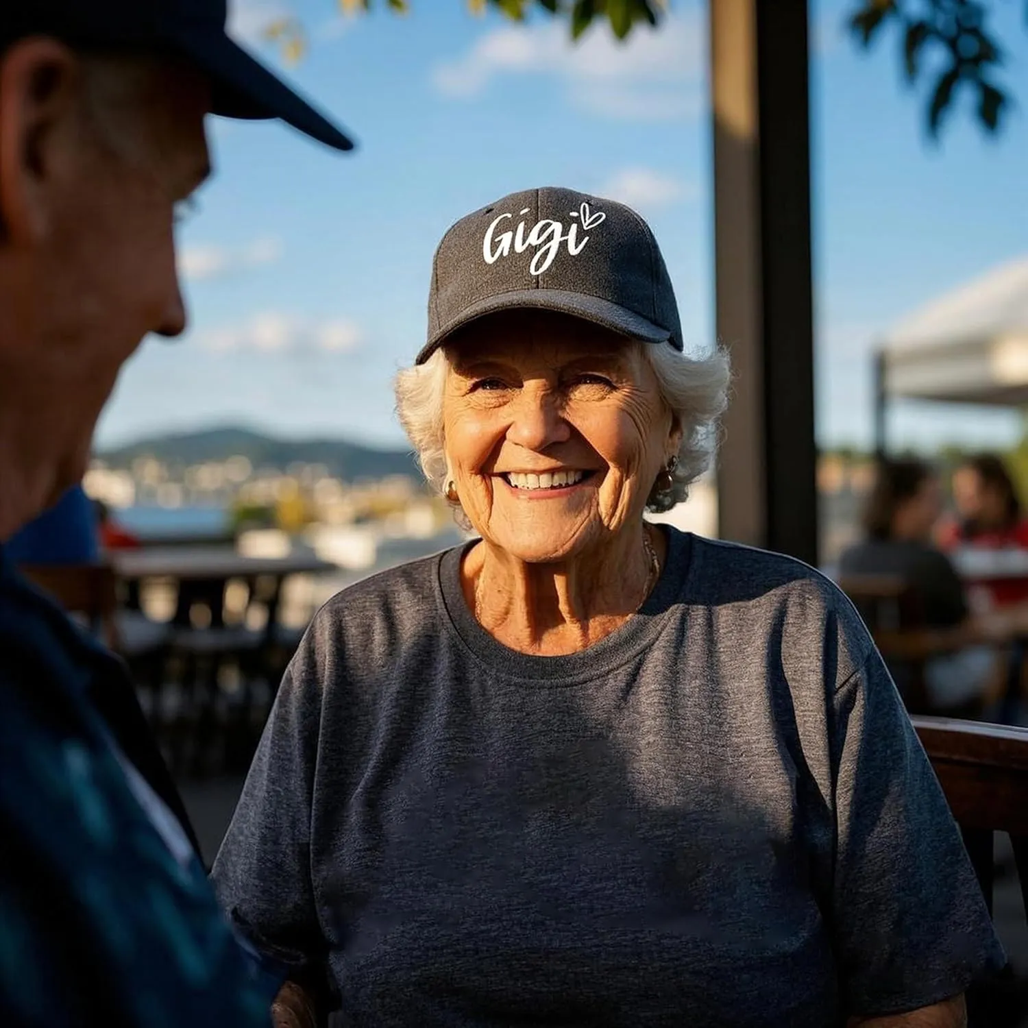 Gigi Hats for Women, Gigi Gifts for Grandma, Adjustable Embroidered Grandmother Baseball Cap