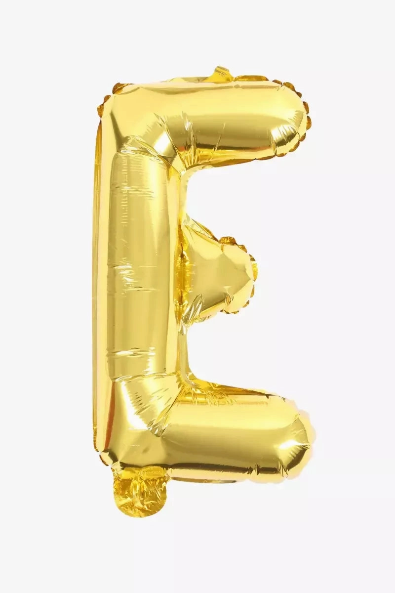 Golden Alphapet Foil Balloons for Party- Letter " E " (16 Inches)