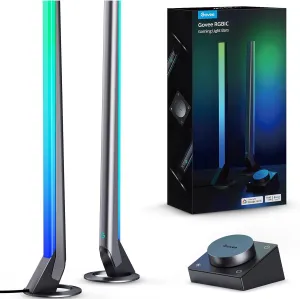 Govee RGBIC Gaming Light Bars H6047 with Smart Controller, Wi-Fi Smart LED Gaming Lights with Music Modes and 60  Scene Modes Built, Works with Alexa & Google Assistant, Game Room Lights Decor