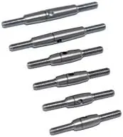 GPM for LOSI 1/18 2WD Mini-T 2.0 LOS01015 Stainless Steel Adjustable Front Upper ARM TIE Rod Front Steering Rear Upper ARM TIE Rod (NO Ball Ends) -6PC Set