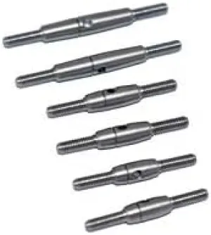 GPM for LOSI 1/18 2WD Mini-T 2.0 LOS01015 Stainless Steel Adjustable Front Upper ARM TIE Rod Front Steering Rear Upper ARM TIE Rod (NO Ball Ends) -6PC Set