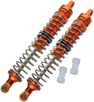 GPM For Losi 1/8 LMT 4WD Solid Axle Monster Truck LOS04022 Upgrade Parts Aluminum Front Or Rear Adjustable Spring Dampers (130mm) - 4Pc Set Orange